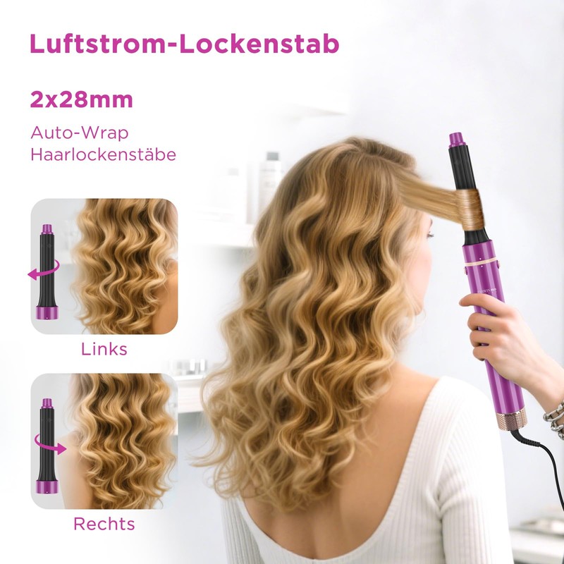 5 in 1 Airstyler Haarstyler, PARWIN PRO BEAUTY Haarstyler Haartrockner