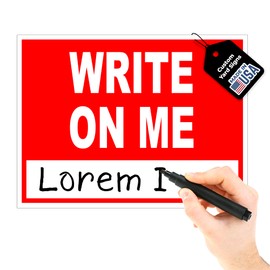 Air Conditioning Repair Services Write On Me Red 18x24 in Double Sided Yard Road Sign w/Stand