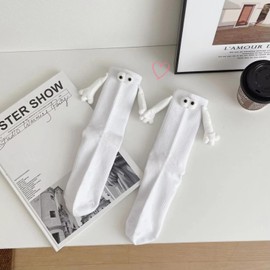 SLOUFIOL Holding Hands Cute Socks Magnetic Connection Doll Funny Christmas Birthday Gifts Idea