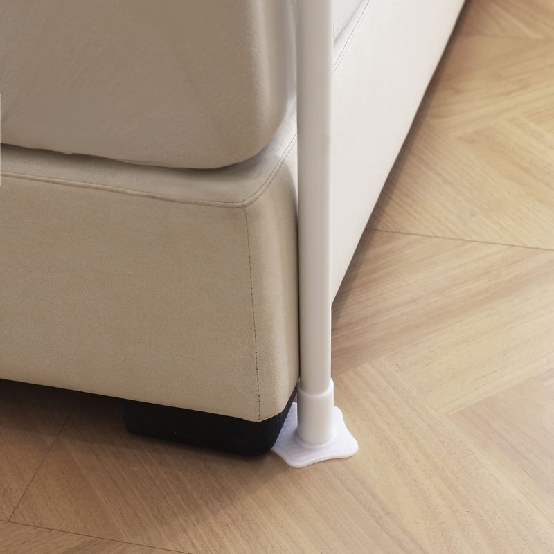 AIKASY King Size Canopy Bed Frame - Thickened Metal Canopy