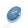 Gemstone Angelite Carved Palm Stone/Pocket Palm Stone/Reiki Healing & Crystal