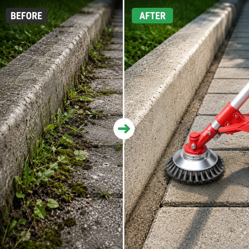 Steel Wire Weed Brush Trimmer Head for Garden Cleanup –