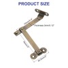 sourcing map 2 Pcs Brass Lid Folding Support Hinge, 3"