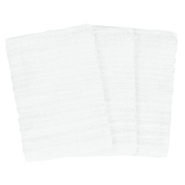 Ritz Royale Collection 100% Combed Terry Cotton, Highly Absorbent, Kitchen Dish Cloth Set, 13-3/4" x 12", 3-Pack, Solid, White