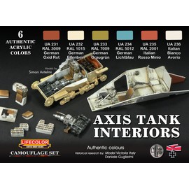 Camouflage Set LifeColor CS22 AXIS TANK INTERIORS