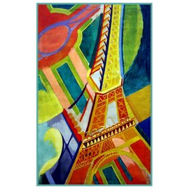 Orenco Originals The Eiffel Tower Geometric Cubism Artist Robert Delaunay Counted Cross Stitch Pattern