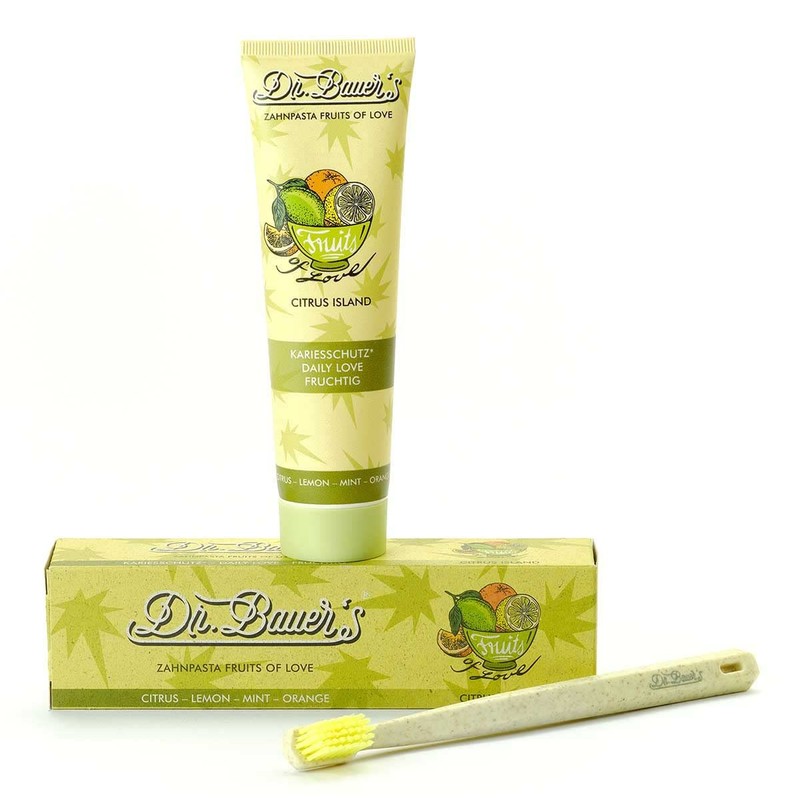Dr. Bauer's Fruits of Love CITRUS ISLAND Toothpaste, Toothpaste in