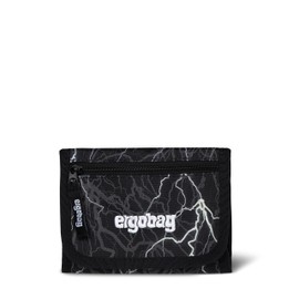 ergobag Neck Pouch, Mini Wallet with Change Compartment, Viewing Window for Girls and Boys, Super reflective bear - black