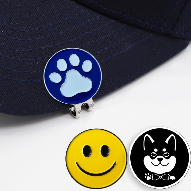Adhere Golf Marker Magnetic Logo Ball Mark Cute Cat Dog