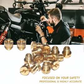 Zelbuck Carburettor Nozzles, 15 Pieces, M6 Carburettor Nozzles, Main Nozzle Set for 12 mm - 17.5 mm Carburettor, Main Nozzle Set for Scooters, Motorcycles, Moped - 60, 65, 70, 75, 80, 85, 90, 95, 100,