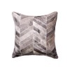 Natural Torino Cowhide Throw Pillows with Poly Insert | Chevron