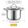 Cooks Standard Stainless Steel Stock Pot, 8-Quart Multi-Ply Clad Cooking