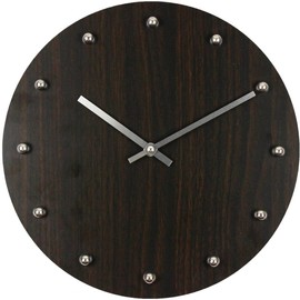 Hometime Wooden Wall Clock With Dot Detailing