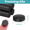 MIN CI Pack of 150 Black Mini Magnets Strong Round