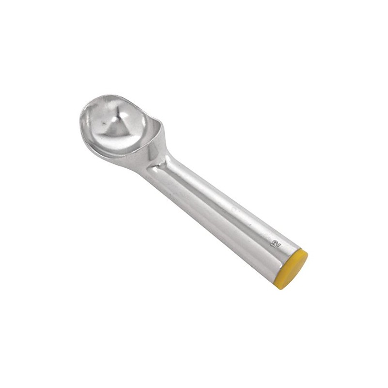 Vogue Ice Cream Scoop 3 oz, Yellow Cap, Aluminium, 12