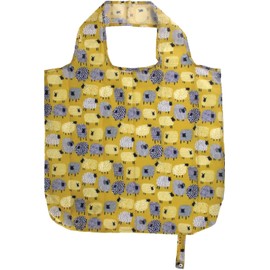 Ulster Weavers - Yellow Sheep Foldable Shopping Bag (42 x 46cm) - Sheep Shopping Bag - Eco-Friendly - Yellow Tote Bag with Sheep for Shopping - Reuseable Shopping Bag with Sheep - Sheep Gifts
