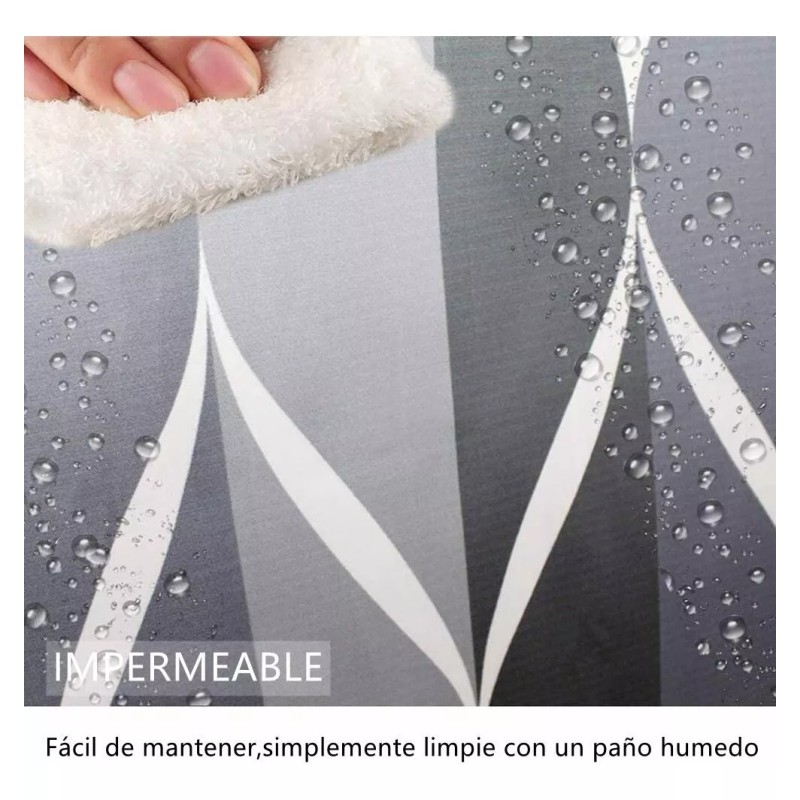 THE9SHOP Cortina De Baño Lavable 180x180cm, Impermeable, Con Ganchos