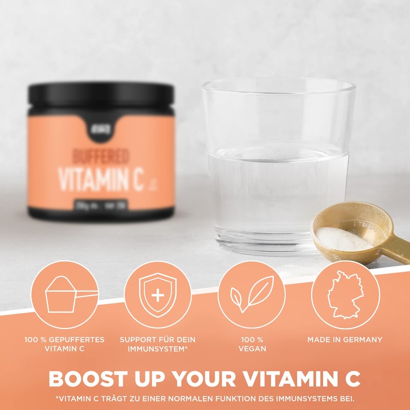 ESN Buffered Vitamin C, 250 g Powder, High Dose