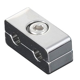 POSH 500031 Motorcycle Accessories #3 Brake Hose Separator, Plated, Universal