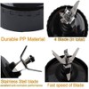 Podoy 2 Pack- 6 Fins Blade Replacement Parts for Nutri