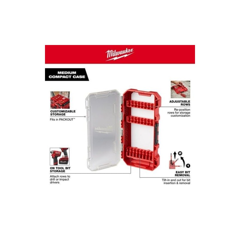 HGYEDA Fits Milwaukee Tool 48-32-9931 Customizable Medium Compact Case for