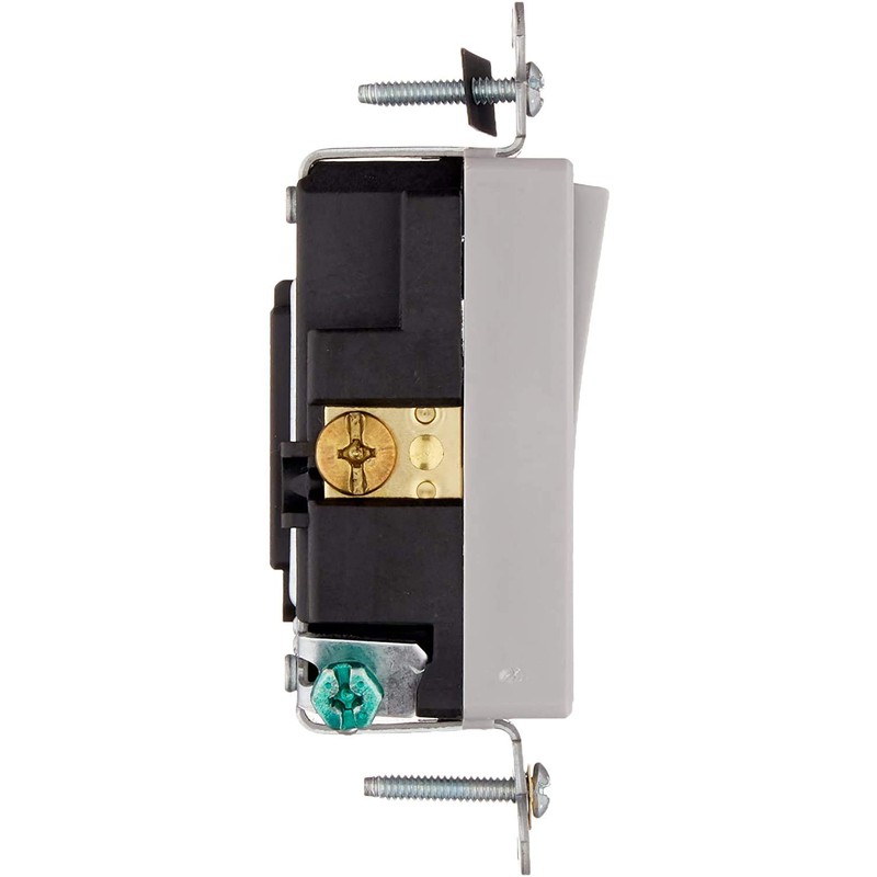 Leviton 20 Amp, 120/277 Volt Decora Plus Rocker Single-Pole AC