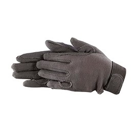 PFIFF 011318 Unisex Cotton Riding Gloves, Womens, 011318-96-L, grey, L