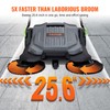 VEVOR Walk-Behind Hand Push Floor Sweeper, 25.6" Sweeping Width Floor