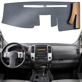 KEYOOG Dashboard Cover Dash Mat Fit for Ni-ssan 2021-2005 Frontier,15-05 Xterra,(12-05 Pathfinder W/o NAV) /12-09 Su-zuki Equator Car Dash Board Mat Anti-Glare Carpet,Non-Slip Pad (Grey)
