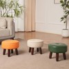 oakvivo Foot Stool, Round Ottoman Footstool Under Desk Footrest Step