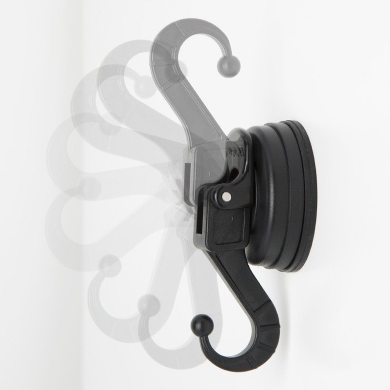 FECA 2-Pack | Medium Adjustable Swivel Suction Cup Hook Holds