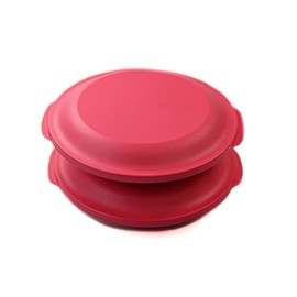 Tupperware Aloha Plate Pink (2) Serving