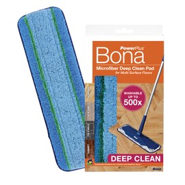 Bona Mop Microfiber Deep Cleaning Pad for Hardwood & Hard Surface Floors - 1-Pack - For Use With Bona Mops - Dual Zone Cleaning