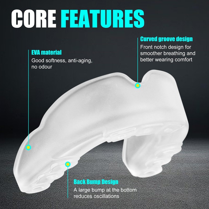 Kinberry Gum Shield - 2PCS Custom Fit Mouthguard with Gel