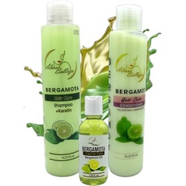 Bergamota Shampoo (16.23 fl. oz) + Conditioner (16.23) + Beauty oil (4 fl. oz) ALMA BELLEZA's Bergamota hair care set