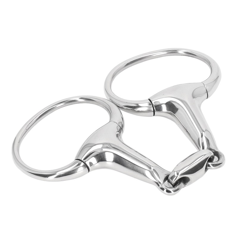 Horse Gag Ring Snaffle Bite Stainless Steel 125mm Loose Oval