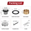 PRIMSOPH Tip-Toe Tub Drain Trim Kit with One Hole Overflow