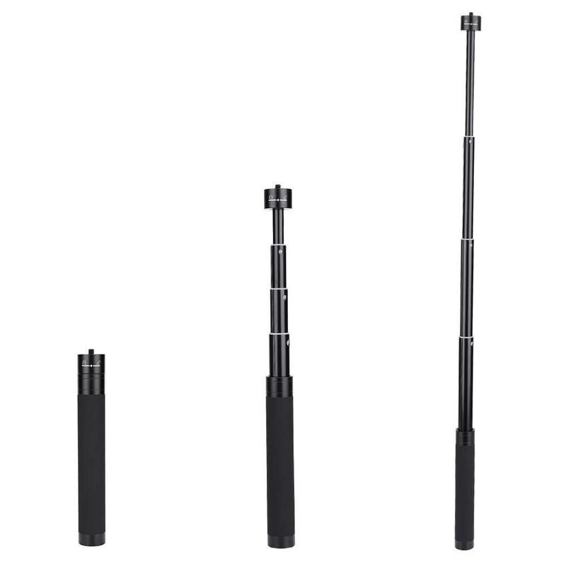 Gimbal Selfie Stick Varilla de extensión Aleación de Aluminio 1/4