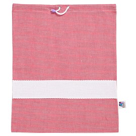 Filet Filet Red & White Checked Dyed Aida Thread Bag 45g