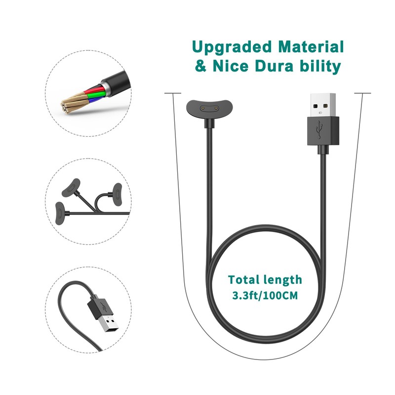 AK Charging Cable Compatible with Ticwatch Pro 5 Charger, Replacement