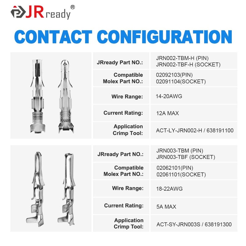 JRready ST6478 Pin Connectors Kit 678PCS 2 3 4 6