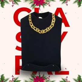 Classy Pal, Adult Bibs for Women, Dress ‘n Dine™ Clothing Protectors for Eating, Senior Adult Bib Terry Cloth Crumb Catcher, Embroidered Design, Waterproof, Reusable, Washable (Bakelite Necklace)