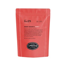Smith Teamaker Merry Maker's Punch No. 28, Seasonal Herbal Tea Blend, Caffeine-Free, Sugar-Free, Sustainably Grown, Organic Full Leaf Holiday Tea, 10 Count, 1 Quart Sachets