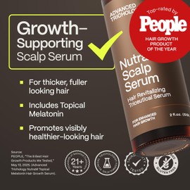 NutraM™ Hair Growth Serum – Dermatologist Tested, Approved* by American Hair Loss Association | Scalp DHT Blocker for Thinning Hair Men and Women, Backed by 20 Years of Hair Regrowth Clinic Experience