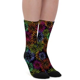 Magifuls Stylish and Trendy Pattern Firework-themed Socks,Ideal for Indoor Leisure Outdoor Activities, Gift for Yourself or Your Loved One!