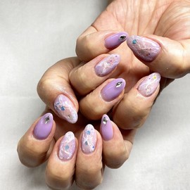 Berry Perry Marble Nail Tips - Mediaval / 베리페리 마블 네일팁 - 미디오벌