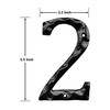 House Numbers- Solid Outside Cast Iron Address Number-5.5 Inch Metal