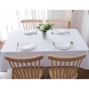 Fabstyles Hotel Solid White Cotton Tablecloth - Round, 72RD, 72
