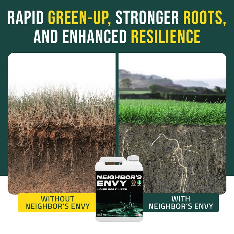 PetraMax Neighbor’s Envy Grass Fertilizer for Lawn & Garden, 64
