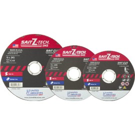 United Abrasives Z-Tech High Performance Cut-Off Wheels (Type 1/Type 41) 6" x .045" x 7/8", 50-Pack - Zirconium Grain, Compatible with Angle Grinder